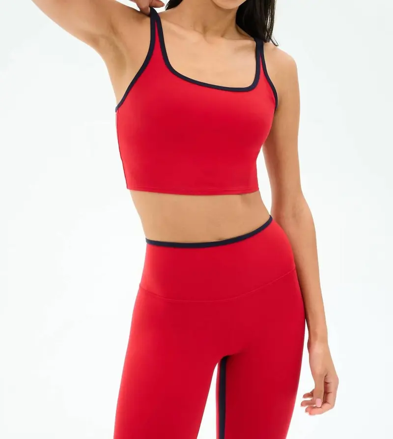 Cait Rigor Bralette In Pirate Red/Indigo 1