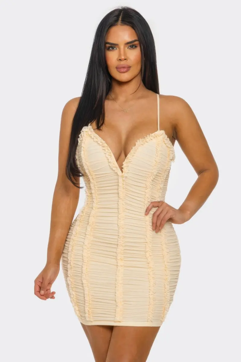 Candy Crush Ruched Mini Dress 1