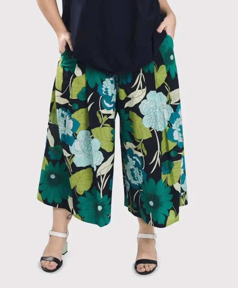 Cara Wide-Leg Pants In Floral 1