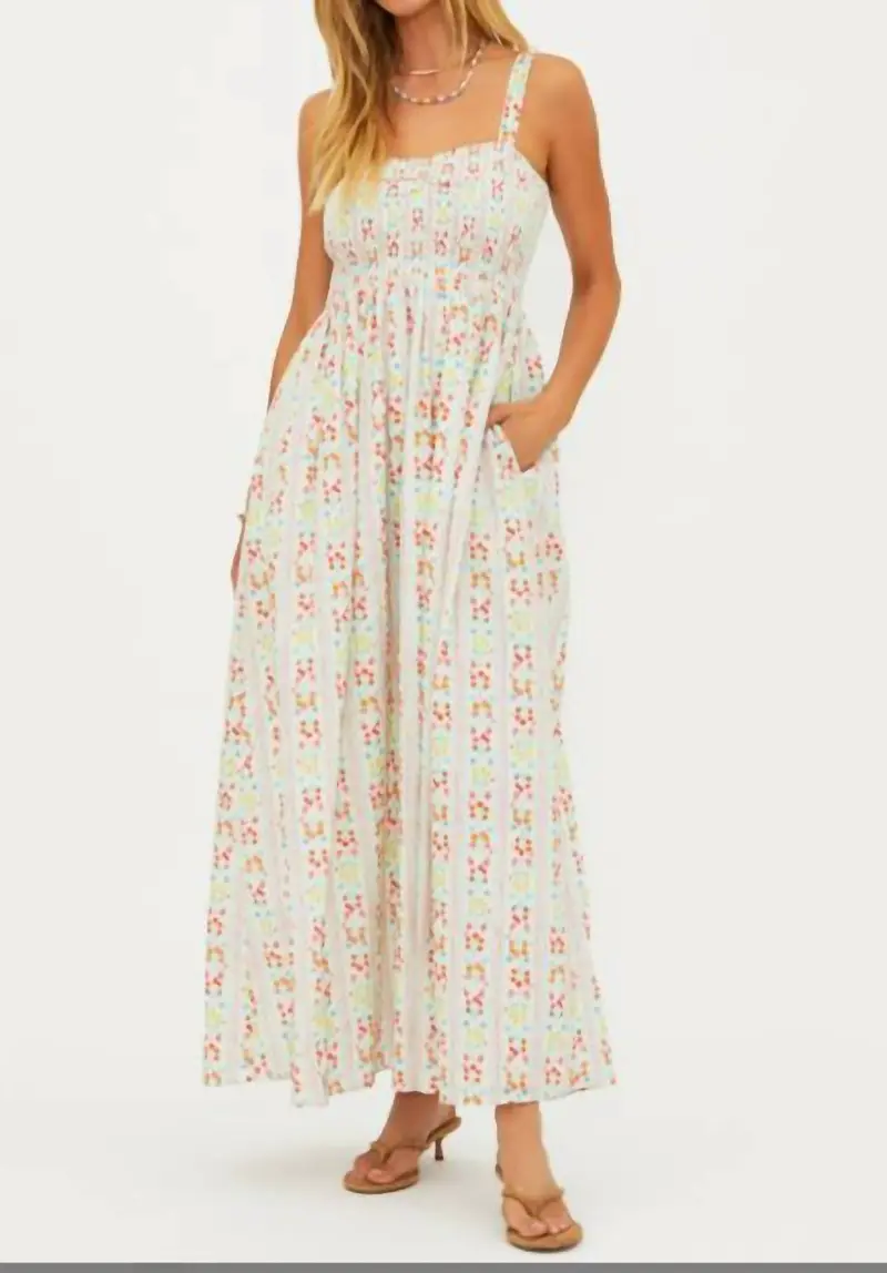 Cari Midi Dress In Fruit Blooms 1