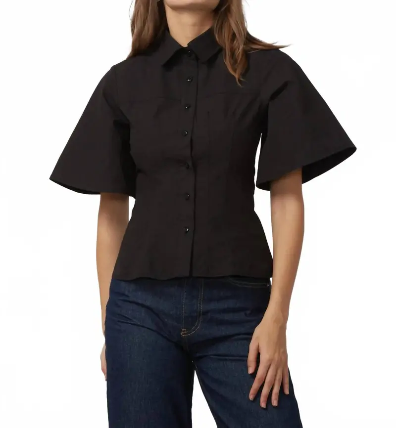 Carine Blouse In Black 1