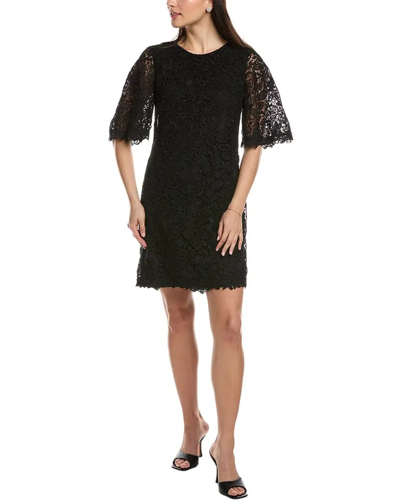 Carolina Herrera Flutter Sleeve Shift Dress 1