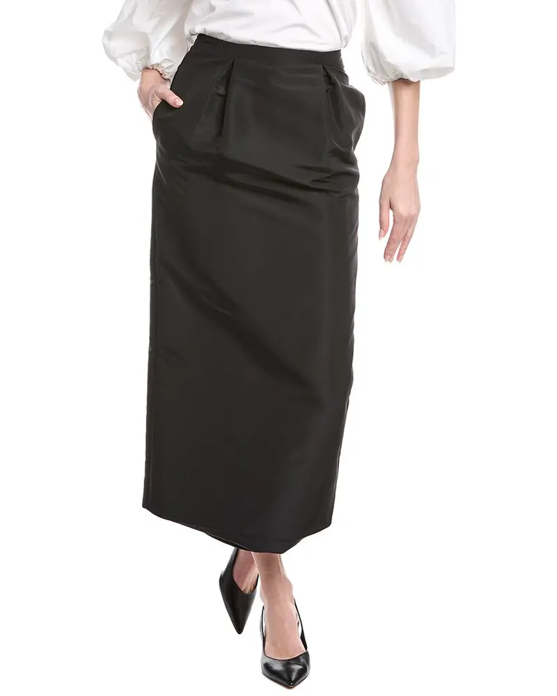 Carolina Herrera Silk Midi Pencil Skirt 1