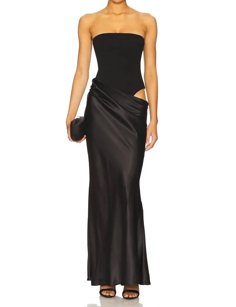 Carrie Maxi Dress In Black 1