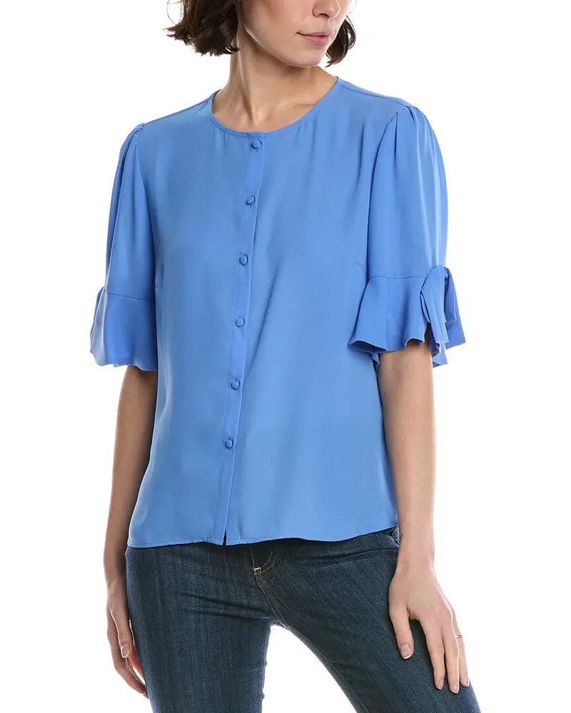 Cece Flounce Bow Sleeve Top 1