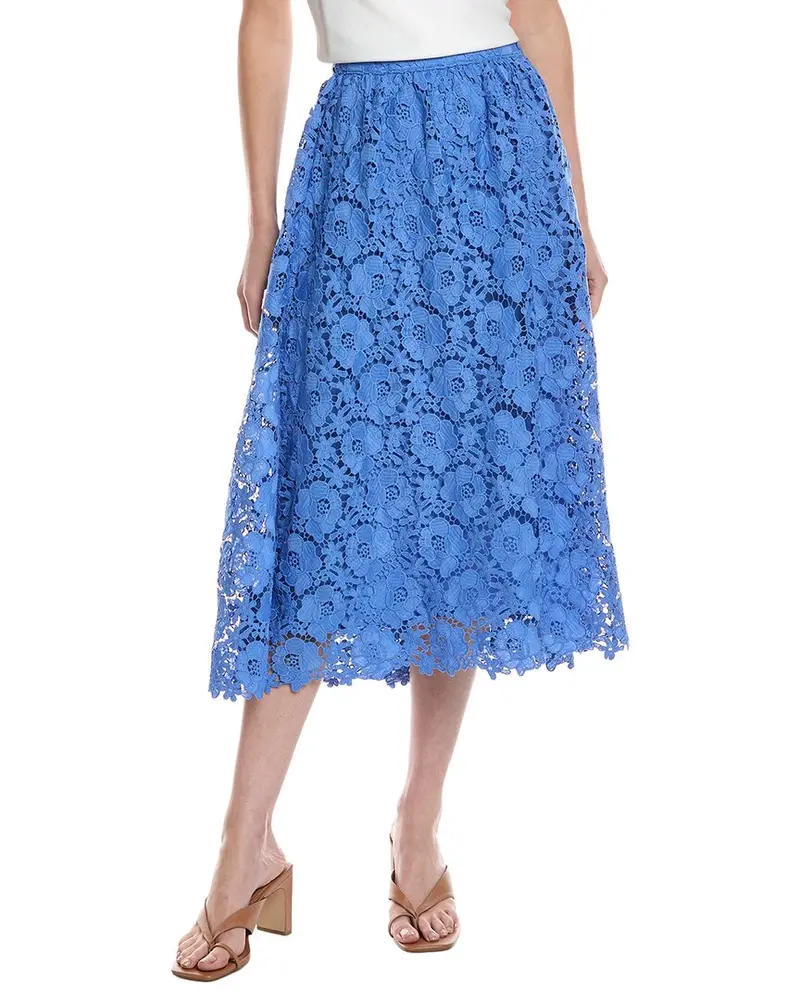 Cece Lace A-Line Midi Skirt 1
