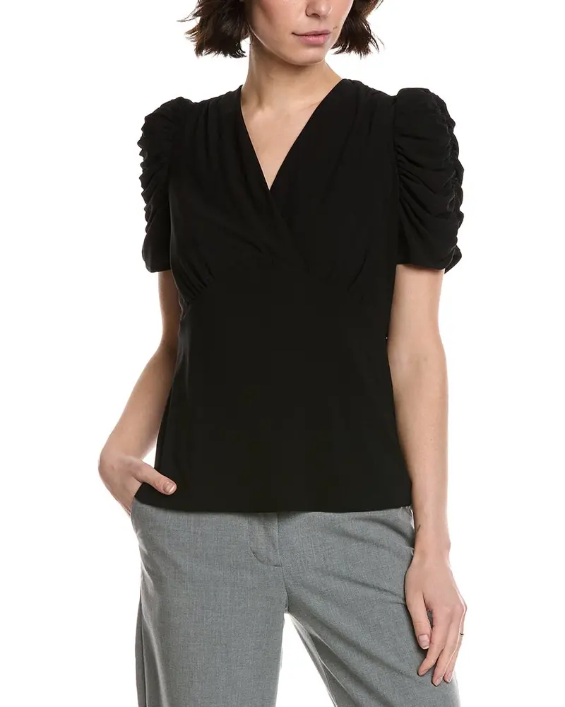 Cece Puff V-Neck Top 1