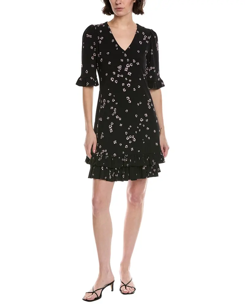 Cece Ruffle Hem Mini Dress 1