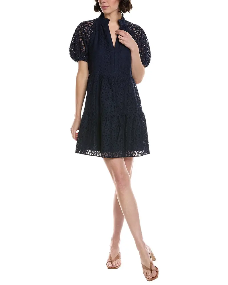 Cece V-Neck Tiered Babydoll Dress 1