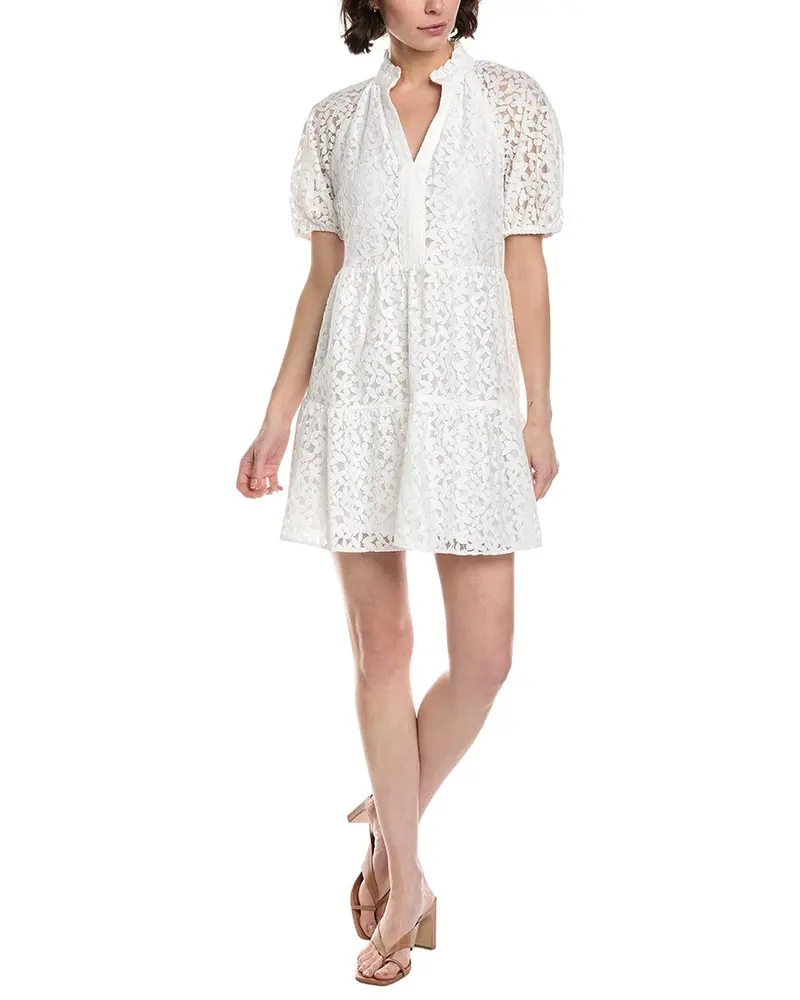 Cece V-Neck Tiered Babydoll Dress 1