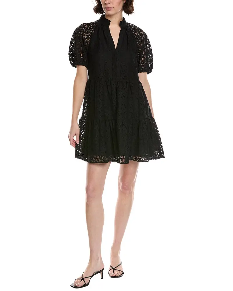 Cece V-Neck Tiered Babydoll Dress 1