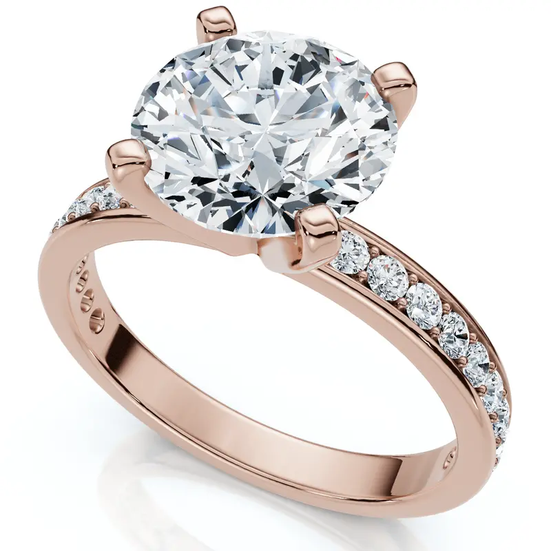 Certified 2 1/4Ct Cathy Diamond Engagement Ring 14K Gold Or Platinum Lab Grown 1