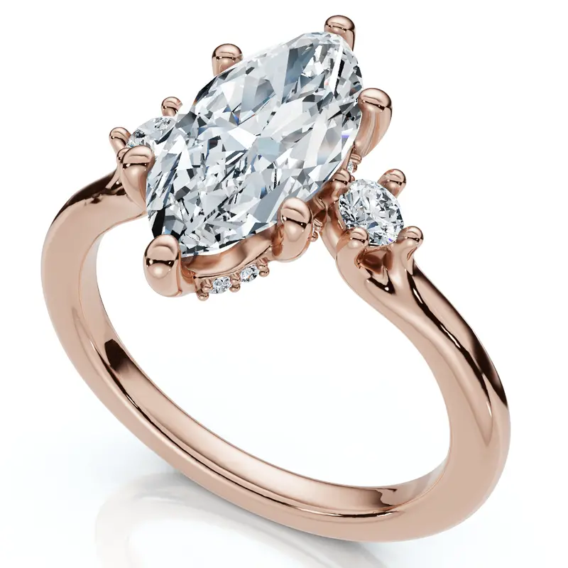 Certified 2.15Ct Marquise Diamond Engagement Ring 14K Gold Or Platinum Lab Grown 1