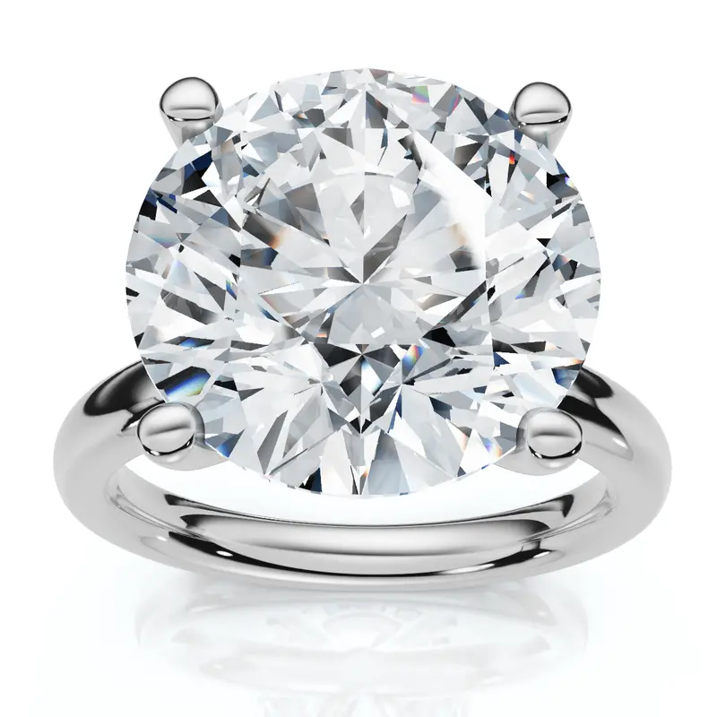Certified 9Ct Aurora Solitaire Diamond Engagement Ring Lab Grown 1