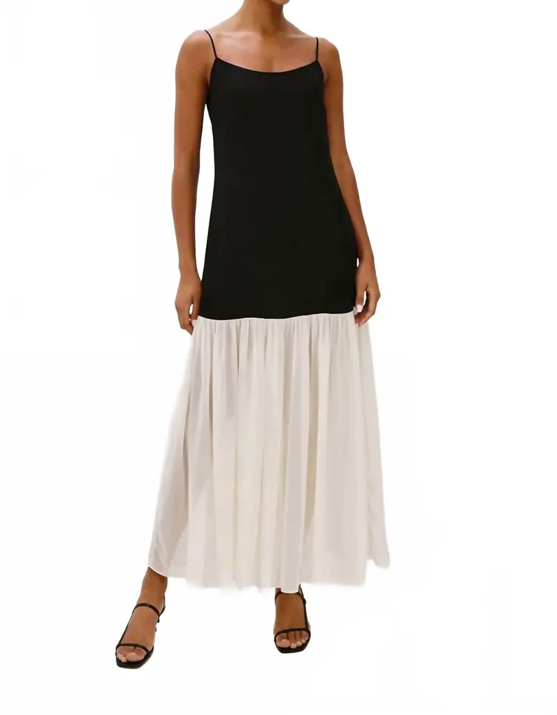 Chandra Maxi Dress In Black 1