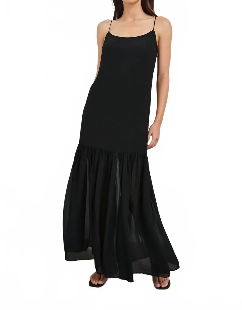 Chandra Maxi Dress In Black 1