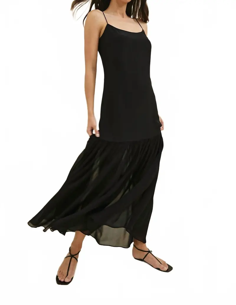 Chandra Maxi Dress In Black 3