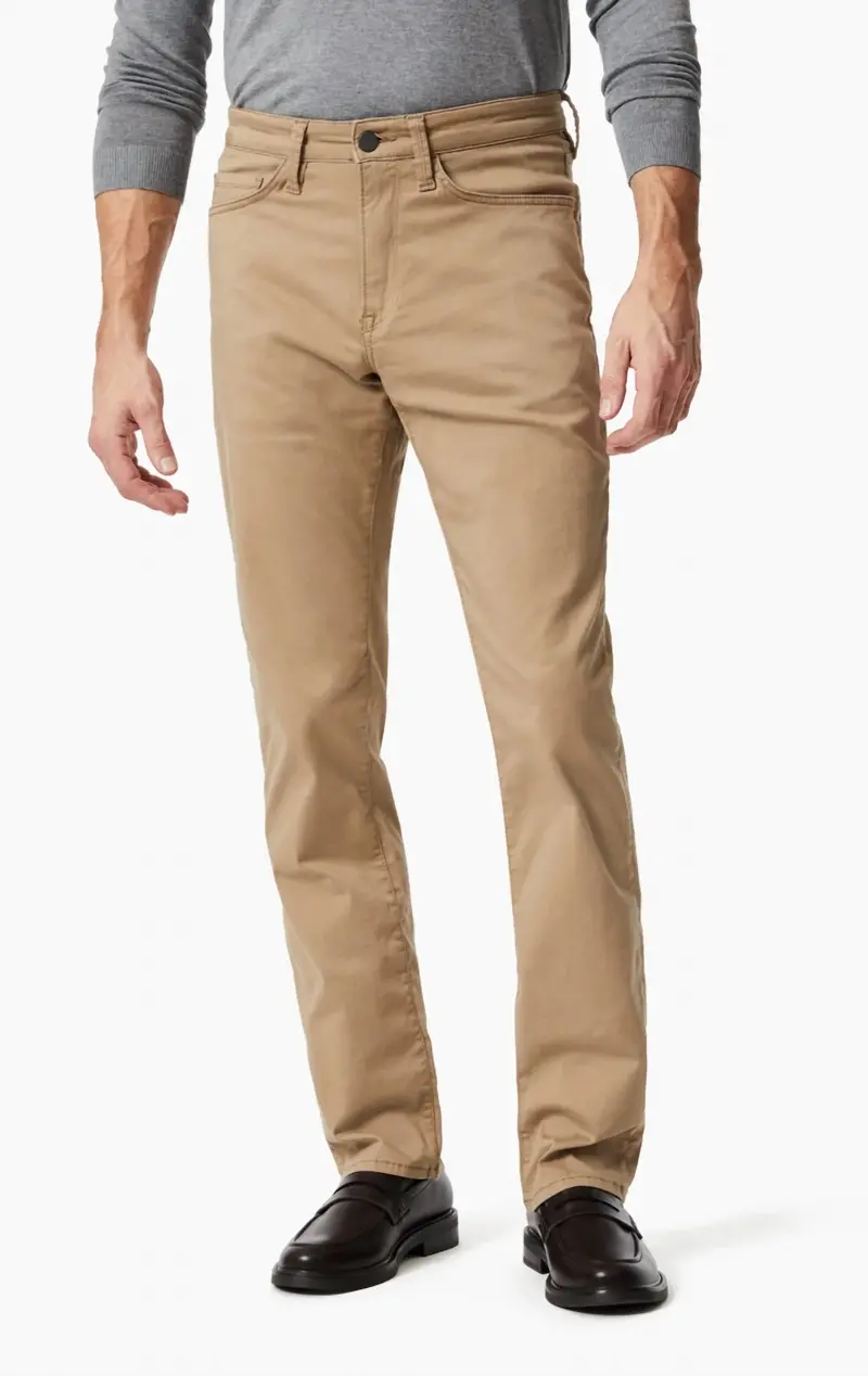 Charisma Relaxed Straight Leg Pants In Khaki Twill 1