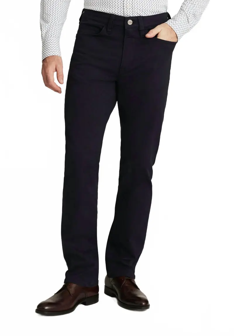 Charisma Relaxed Straight Pants In Navy Twill 1