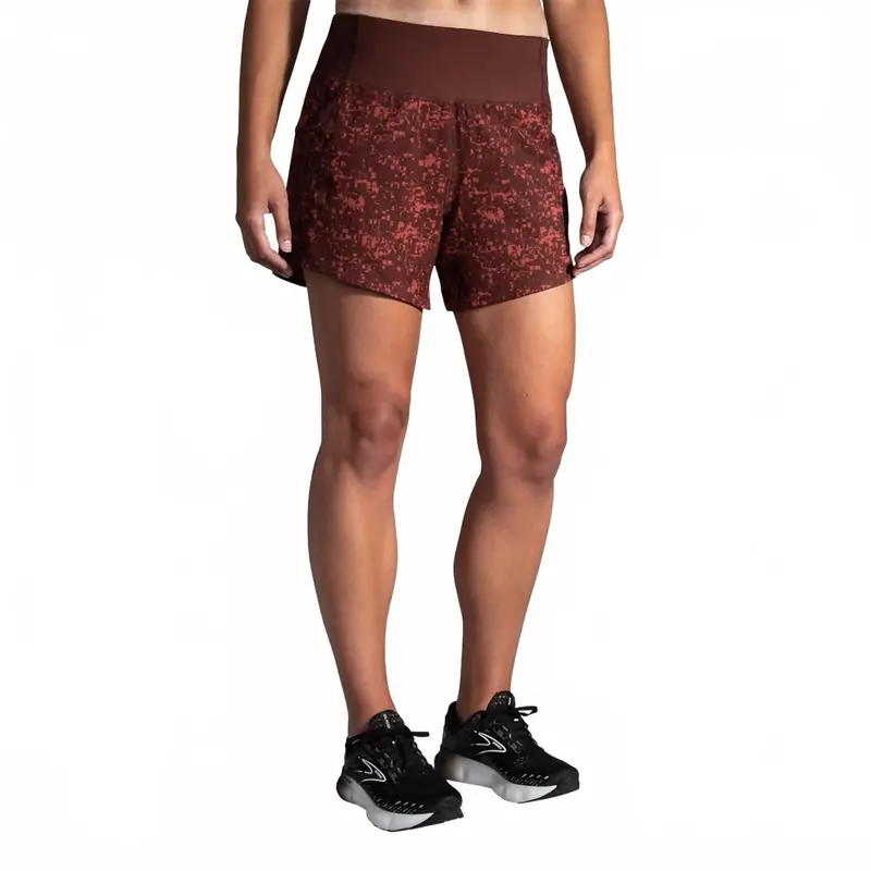 Chaser 5" Shorts In Run Raisin Glitch Print 1