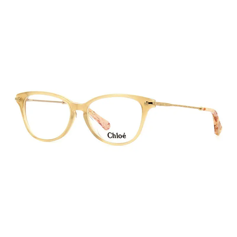 Chloe Eyeglasses Rectangle Full Rim, Sand Frame And Clear Demo Lenses Lens Ce2736279 1