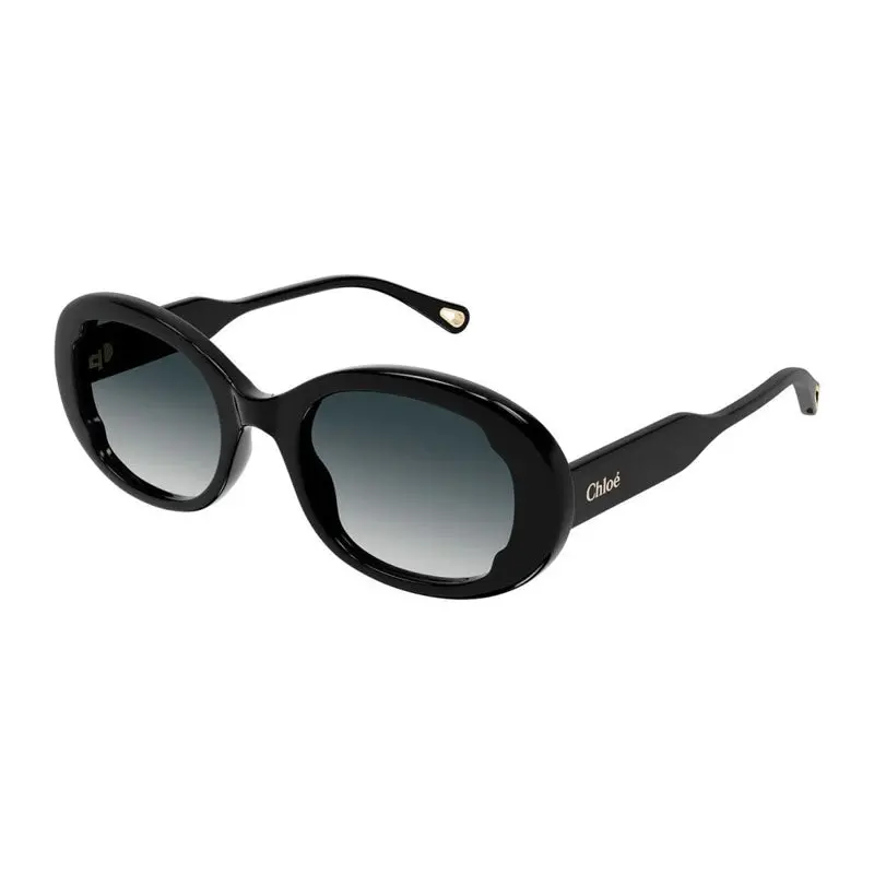 Chloe Sunglasses Square Full Rim, Black Frame And Grey Gradient Lens Ch0197s001 1