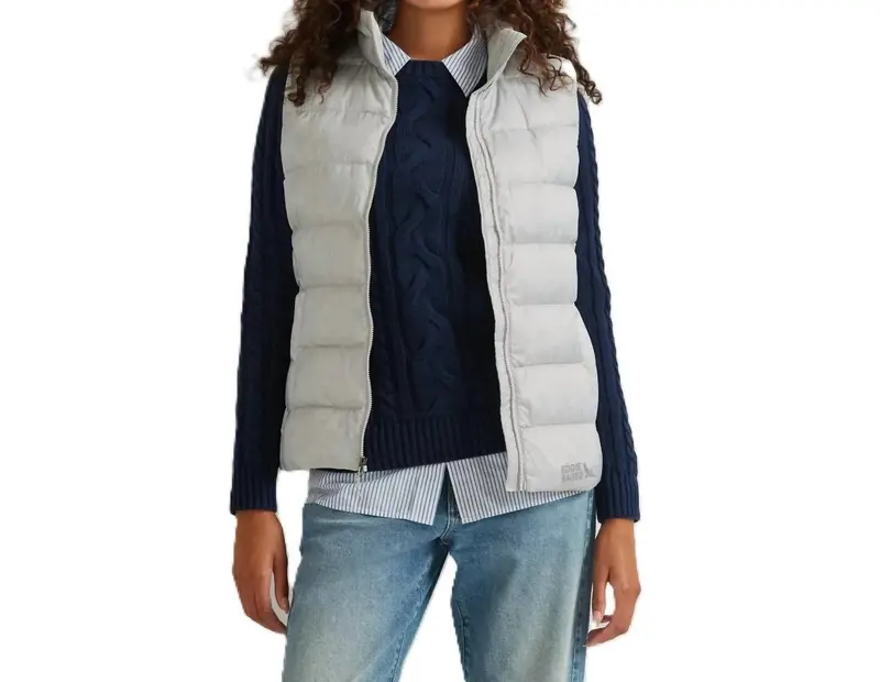 Cirruslite 650Fp Down Zip Up Puffer Vest In Gray 1