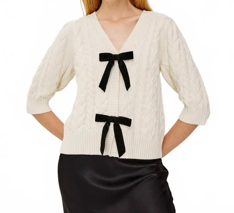 Clarissa Sweater In Ivory 1