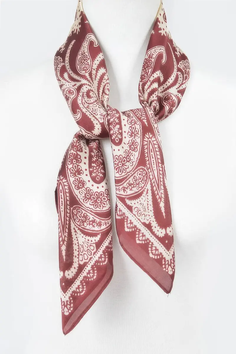 Classic Paisley Multi Print Scarf 1