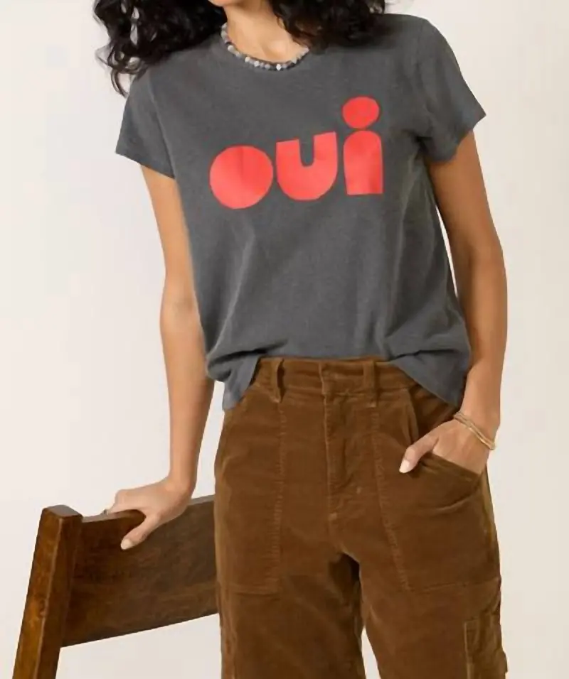 Classic Tee In Faded Black 1