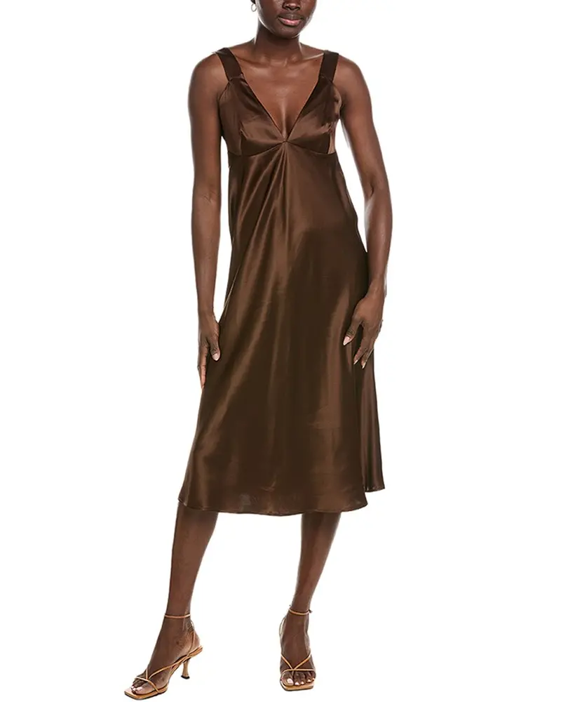 Co Silk Charmeuse Slip Dress 1