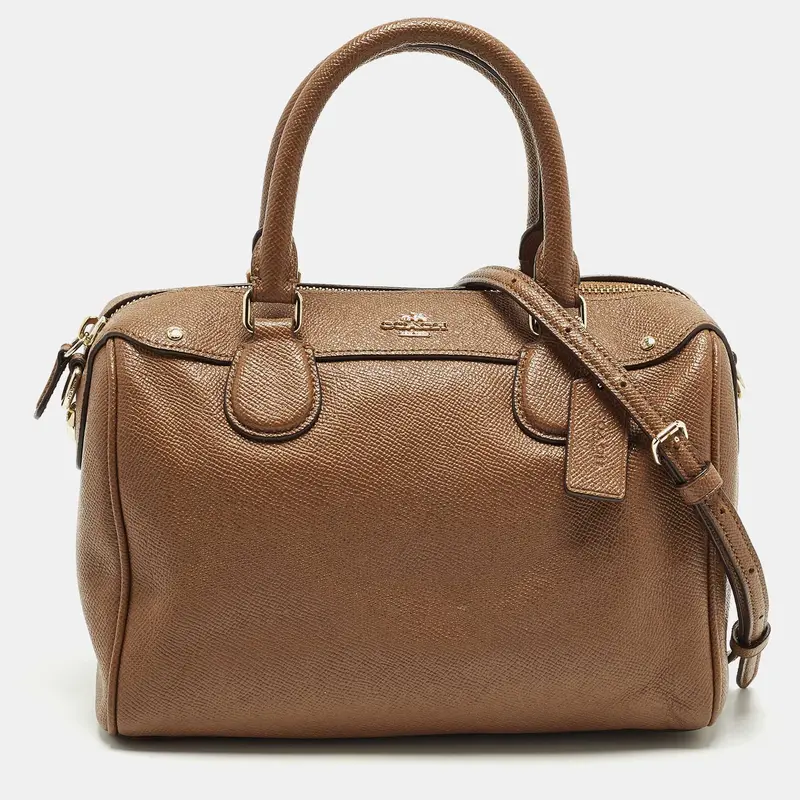 Coach Bennett Mini Brown Leather Satchel 1