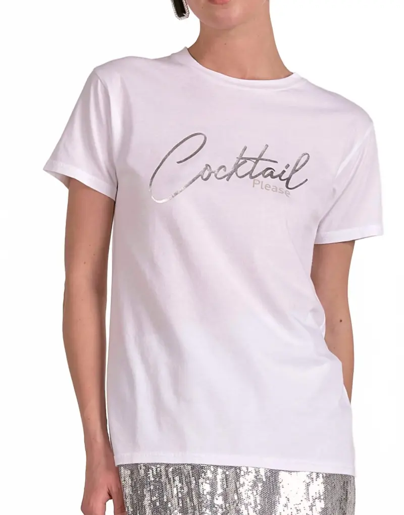 Cocktail Please Shirt In White 1