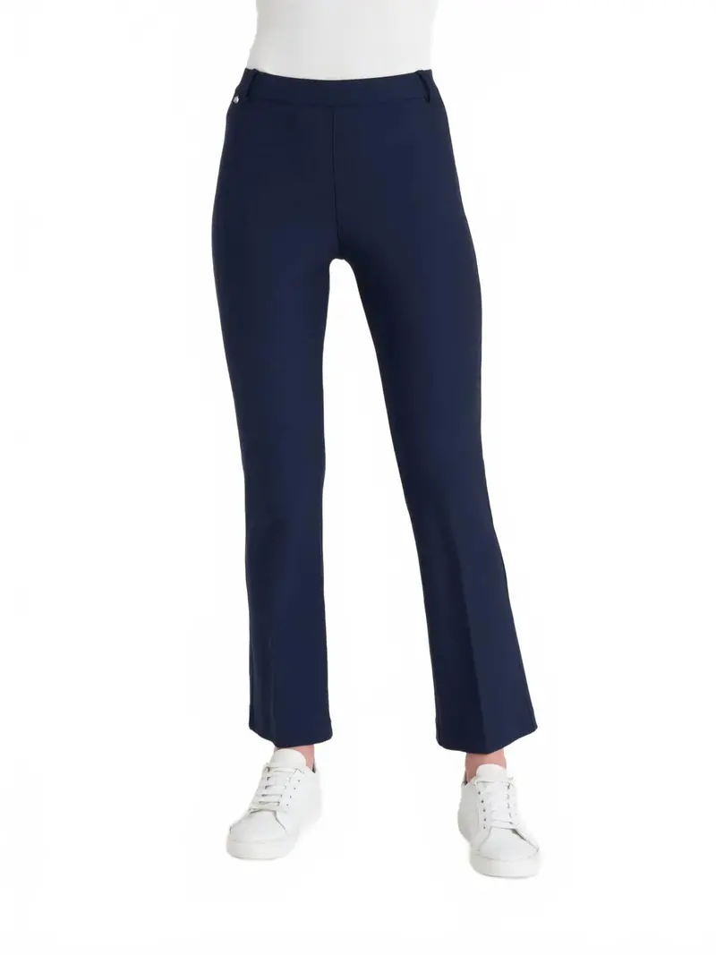 Compact Cropped Flare Pants In Persia 1