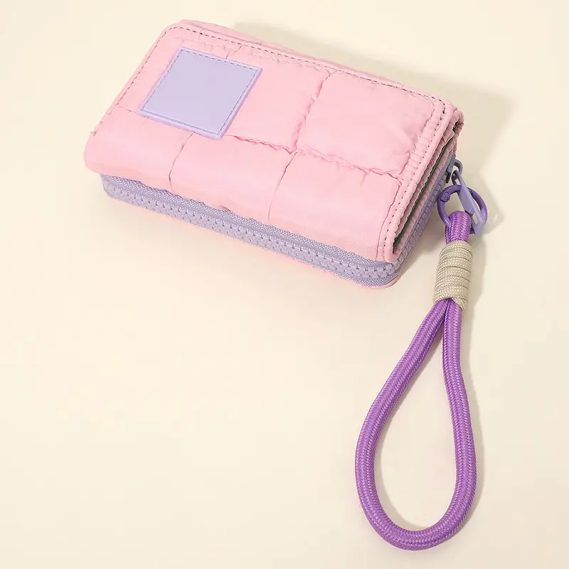 Compact Zip Around Wristlet Wallet 1