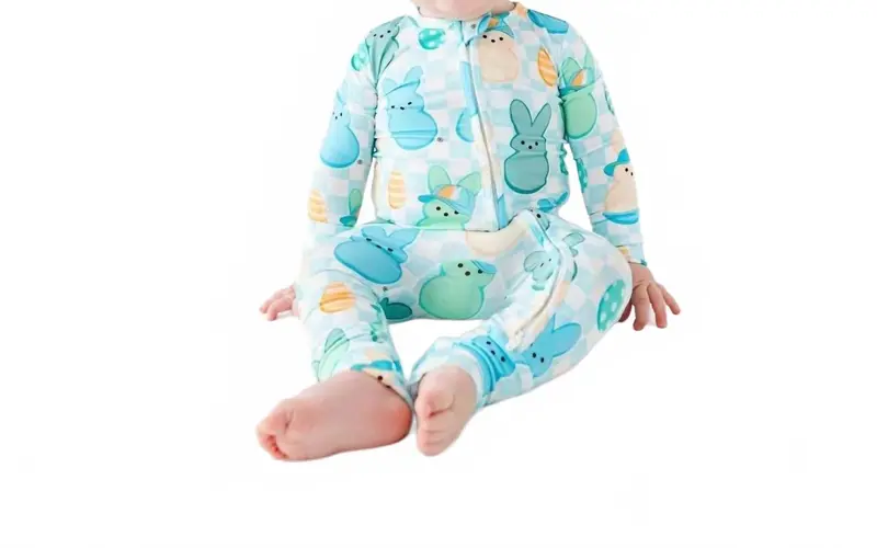 Cool Peeps Convertible Romper In Blue 1