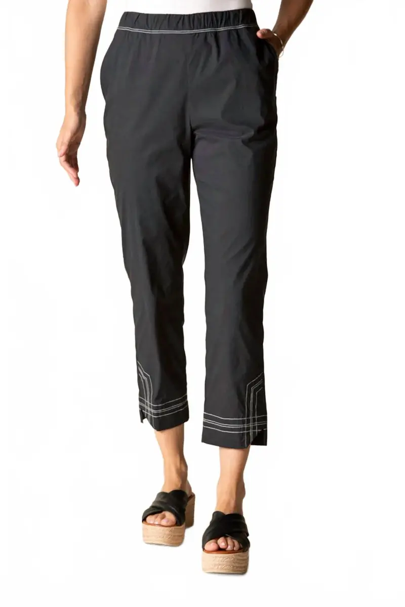 Cool Tech Easy Crop Pants In Black 1