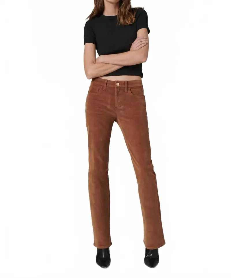 Corduroy Provocateur Bootcut Pants In Brown 1