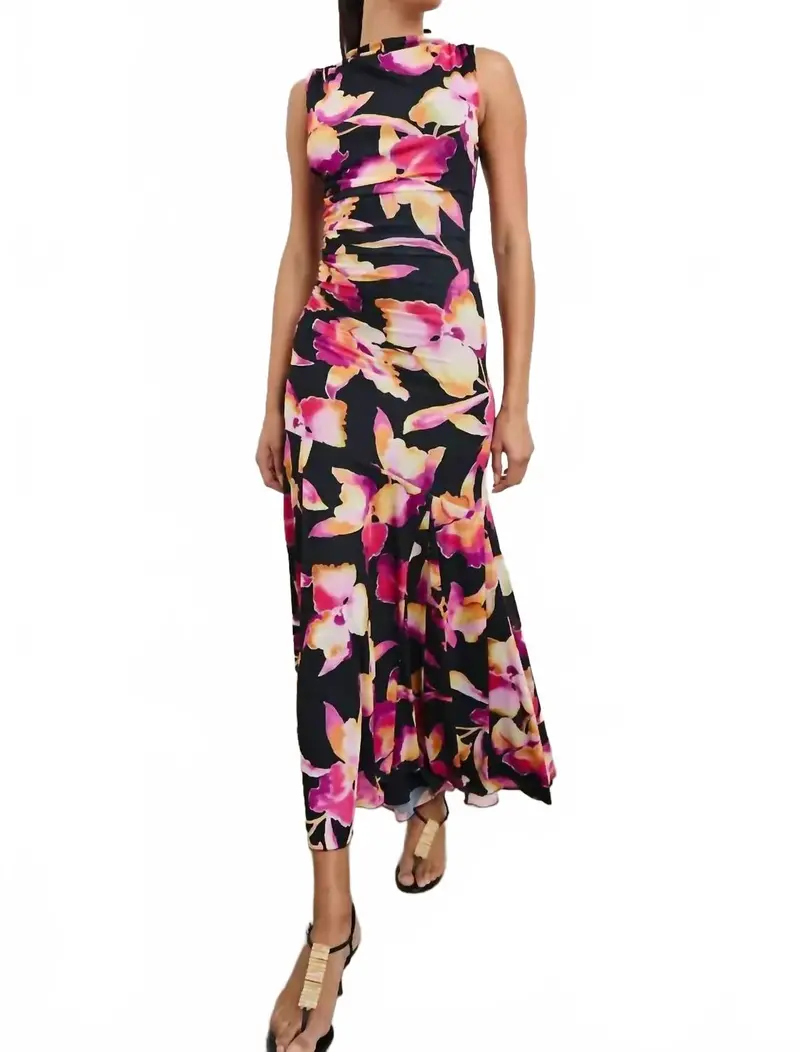 Cosmos Maxi Dress In Dusk Orchid 1