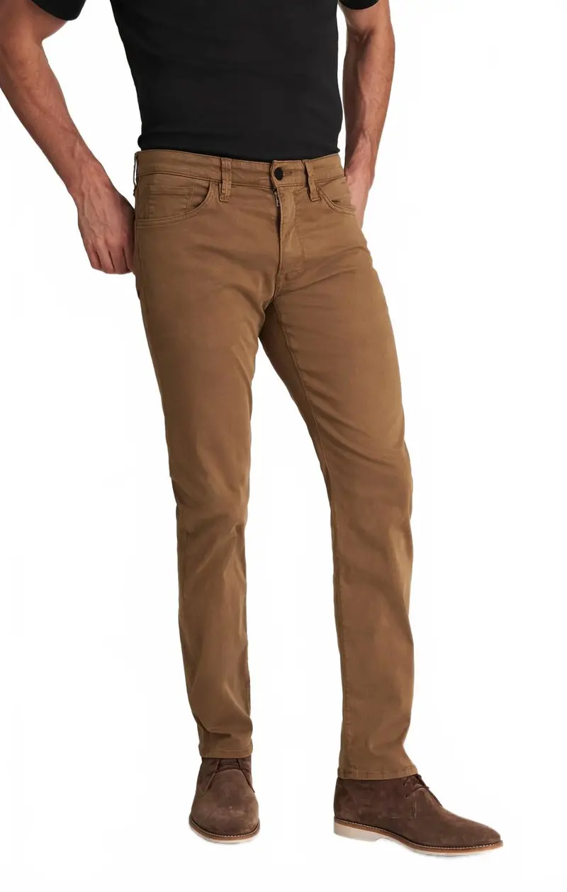 Courage Straight Leg Pants In Brown Twill 1