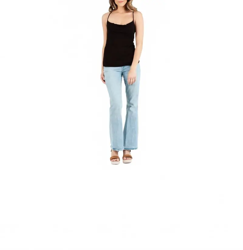 Couture Kelsie Drape Cami In Black 1