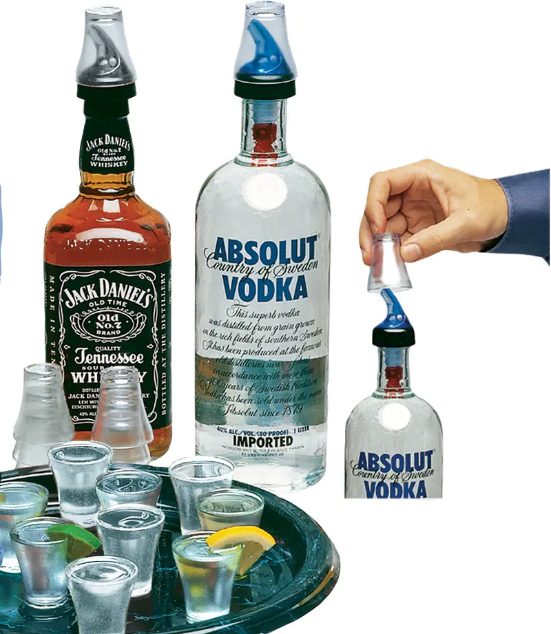 Coverall Shot Glass And Spout Cover 1