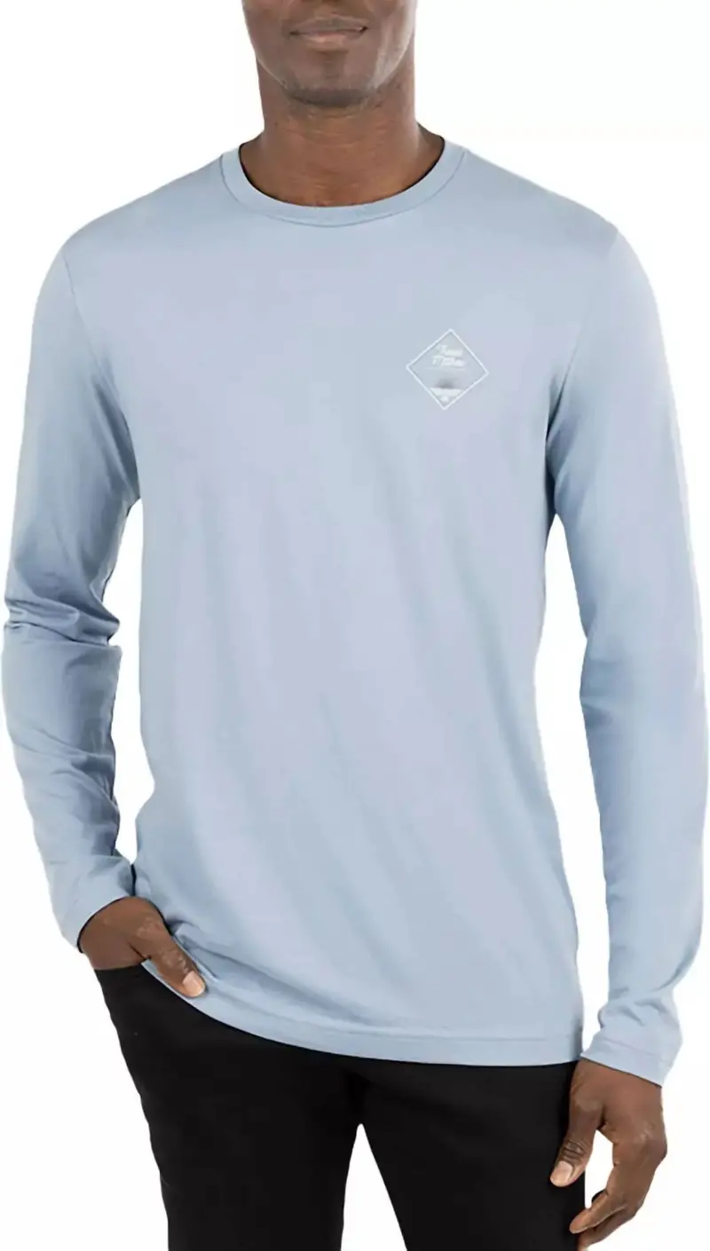 Crosstrail Long Sleeve Tee In Faded Denim 1