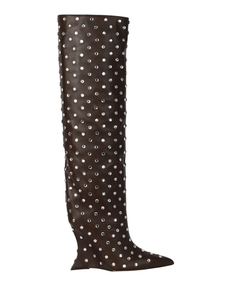 Crystal Embellished Nina Boots 1