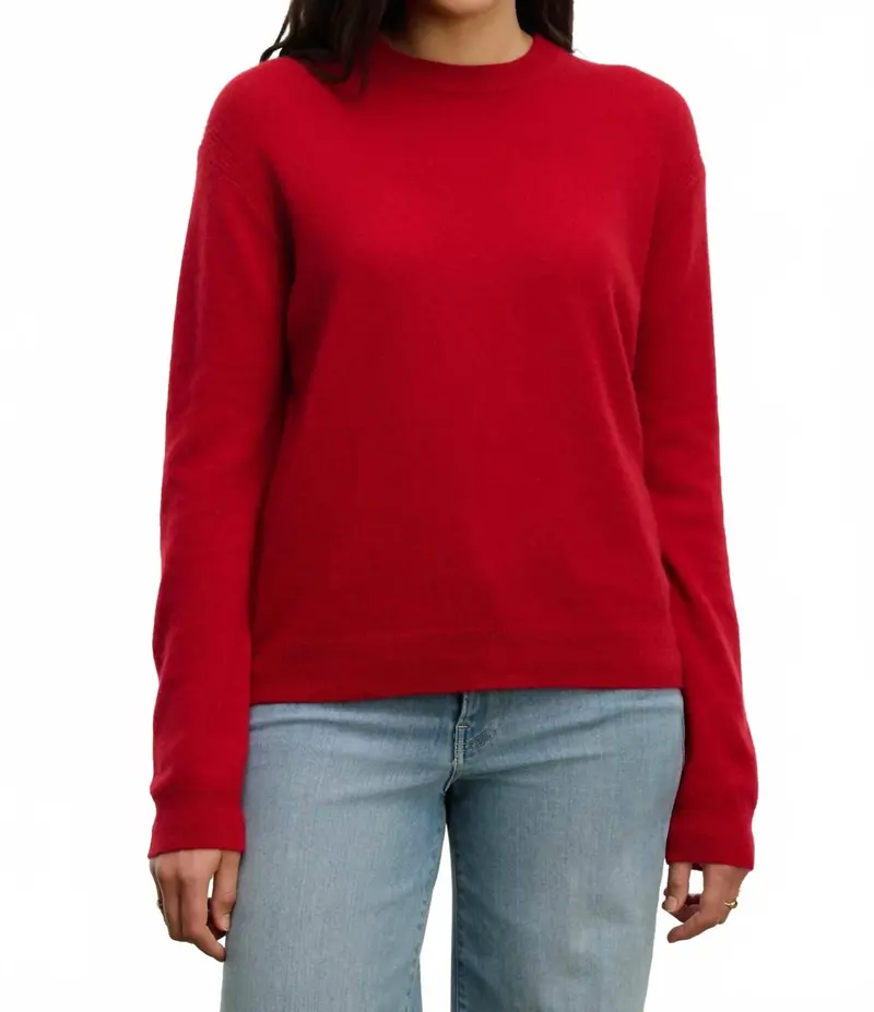 Crystal Sweater In Red 1