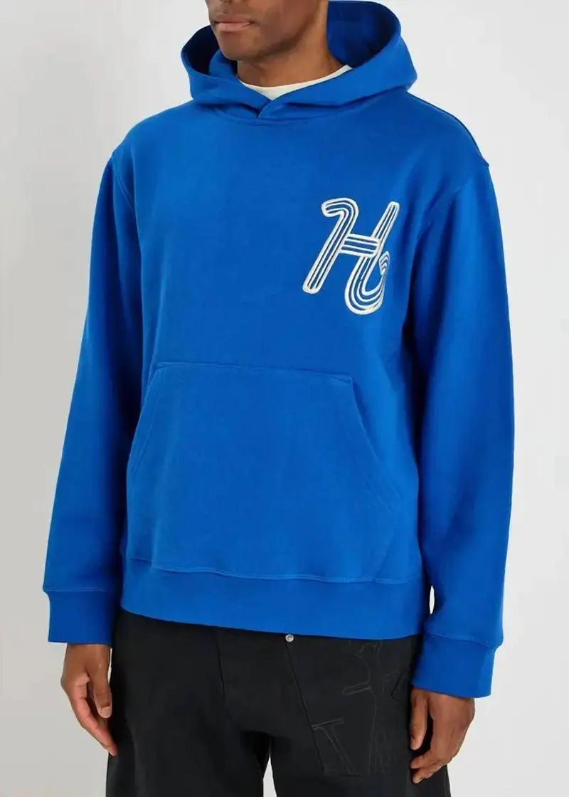 Cursive Honor Hoodie In Blue 1