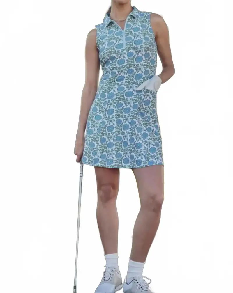 Cynthia Dress In Sea Salt Flora 1