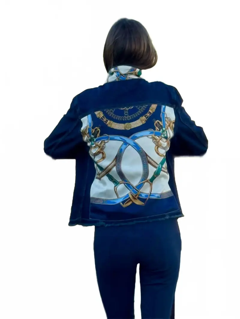 Dark Denim Jacket In Blue Stirrup 1