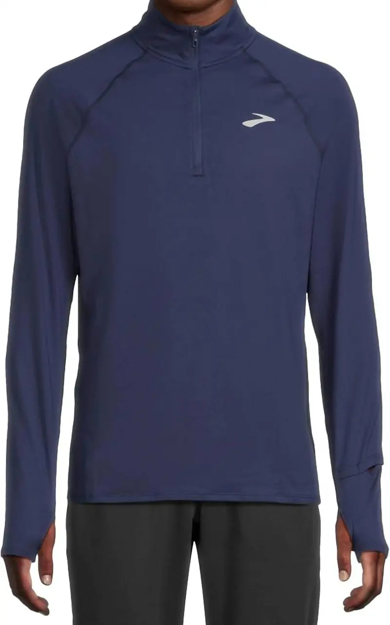 Dash 1/4 Zip 3.0 Long Sleeve Tee In Midnight 1