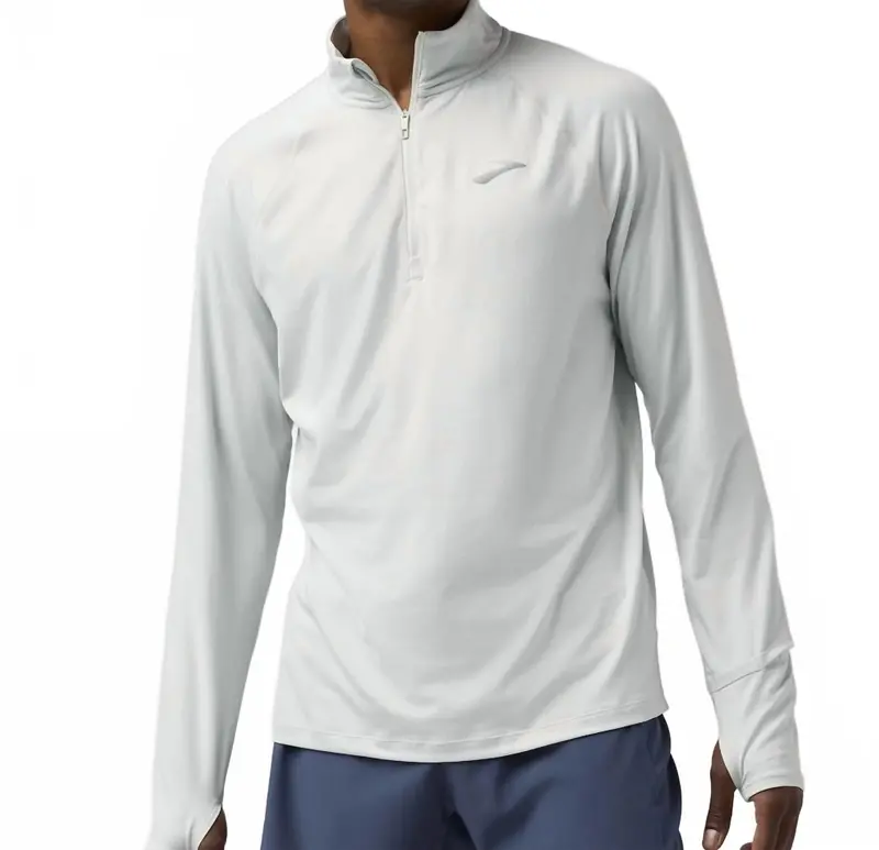 Dash 1/4 Zip 3.0 Long Sleeve Top In Smoke 1